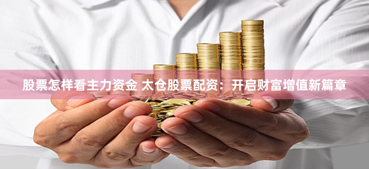 股票怎样看主力资金 太仓股票配资：开启财富增值新篇章